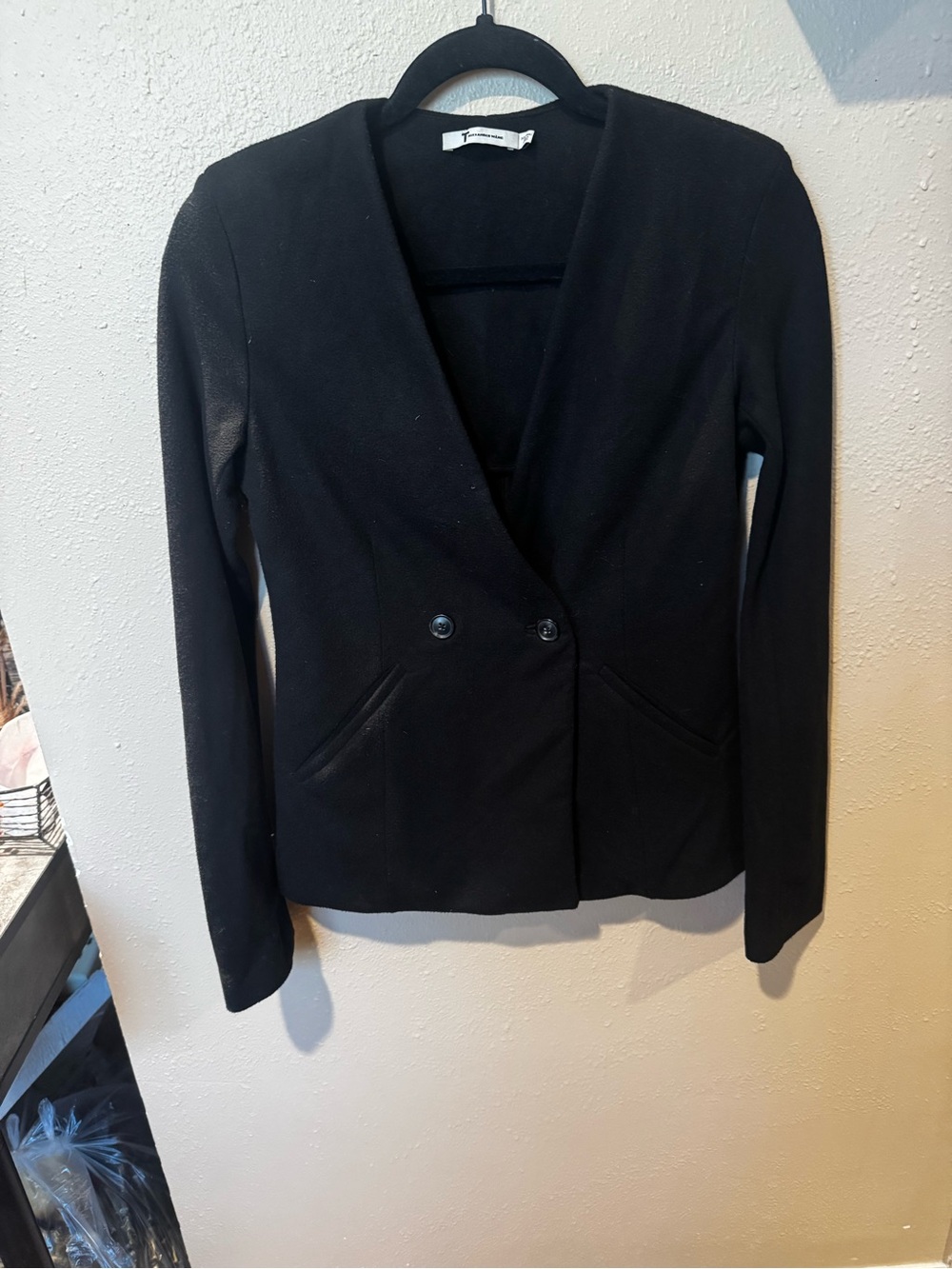 Alexander Wang Black Tailored Double-Button Blazer